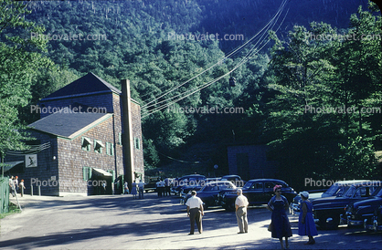 Cranmore, Cranmore Mountain Funicular, Ski-Mobile, Skimobile, 1950s