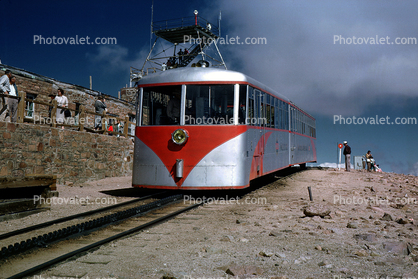 Pikes Peak Cog Railroad, El Paso County, Colorado, August 1961