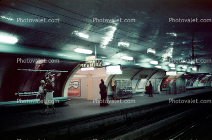 Pont de Neuilly, Paris Metro Line, August 1974, 1970s