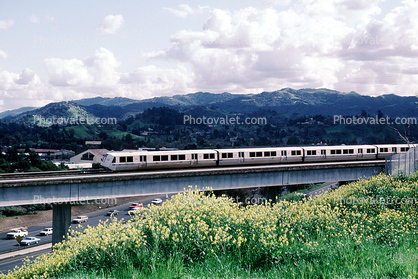 BART train, Bay Area Rapid Transit, trainset