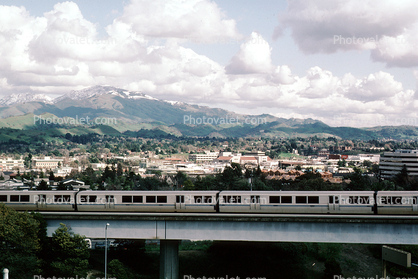 BART train, Mount Diablo, Bay Area Rapid Transit