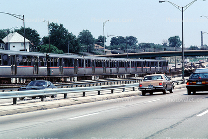 the El, Chicago-El, Elevated, Highway, Train, CTA