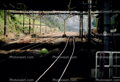 Railroad Tracks, overhead lines