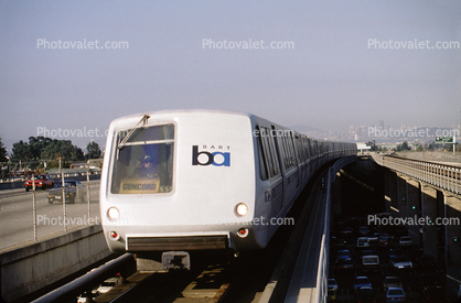 BART train, Bay Area Rapid Transit, California