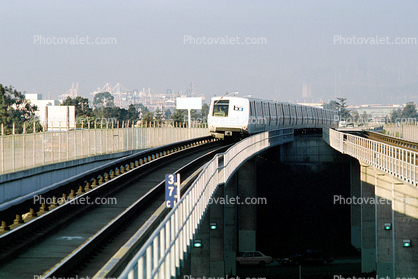 Bay Area Rapid Transit, BART train, California
