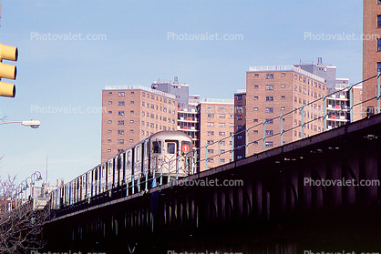 R-62, Manhattan Viaduct, NYCTA, Elevated