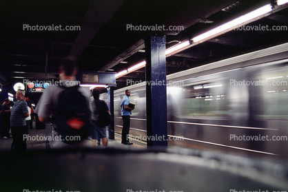 New York City, subway, station, platform, NYCTA