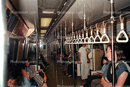 Inside, Interior, Passengers, Train Station, commuters, people, platform