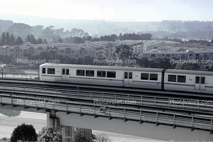 BART train on the Go, Daly City