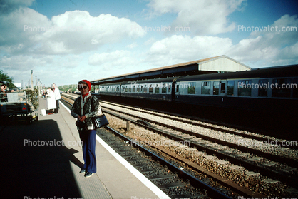 Oxford Train Station, Woman Waiting