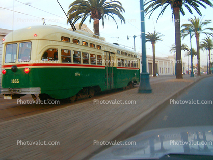 Pacific Electric (Southern California), No. 1055,  F-Line, PCC, Muni, San Francisco, California