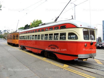Boston-Massachusetts, No. 1059, PCC, F-Line, Municipal Railway, Muni, San Francisco, California