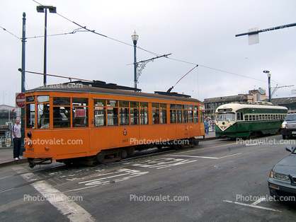 Milan-Italy (1970s-Current), F-Line, No. 1515, Muni, Peter Witt Design, San Francisco, California, 1970s