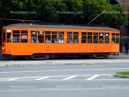 Milan-Italy (1970s-Current), F-Line, No. 1515, Muni, Peter Witt Design, San Francisco, California, 1970s