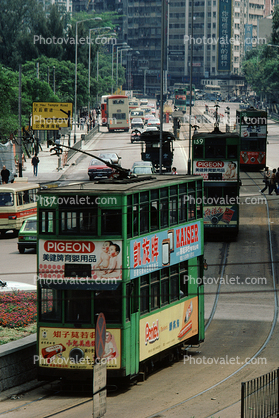 Doubledecker, Trolley, Hong Kong, 1982, 1980s