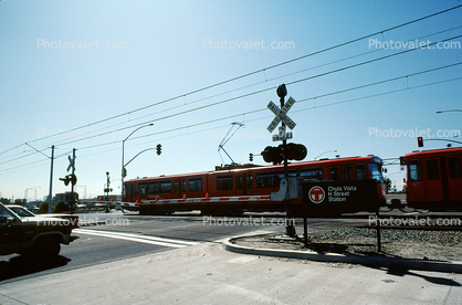 Railroad Crossing, Crossing Gate, San Diego Trolley, Chula Vista