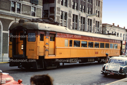 Interurban Train, Chicago South Shore & South Bend Railroad, 106, 1950s