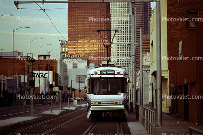 Los Angeles County Metro Rail, LACMR, Electric Trolley head-on