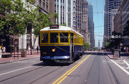 Market Street, F-Line, Trolley, Electric Trolley, San Francisco, California