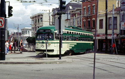 San Francisco Muni (1950s), 1050, F-Line, PCC, Castro District, 17th street Terminus