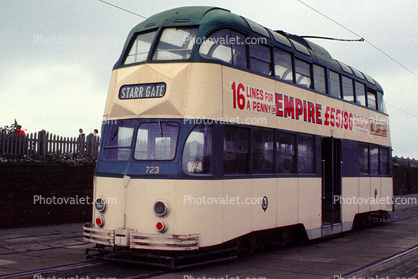 Starr Gate, Doubledecker Trolley, Blackpool Coastal Tramway, 1971, 1970s