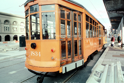 Acquired from Milan-Italy, No. 1834, F-Line, Streetcar, Muni, Peter Witt Design, San Francisco, California
