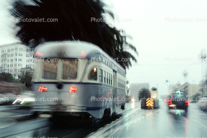 Market Street, the Castro, F-Line, Trolley, 1060, San Francisco, California
