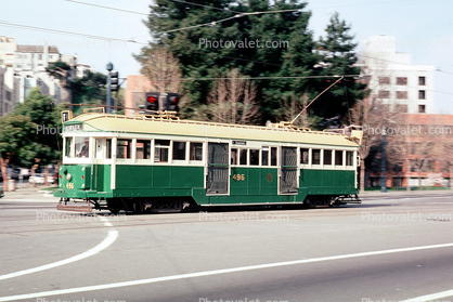 Melbourne, Australia (W2 Class), No. 496, Built 1928, the Embarcadero, F-Line, Trolley, San Francisco, California