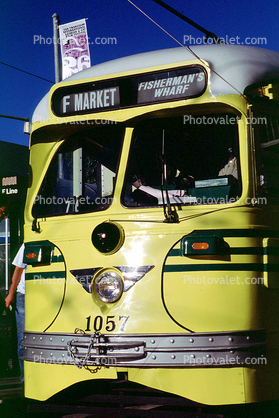 Cincinnati-Ohio, No. 1057, F-Line, PCC, Muni, San Francisco, California