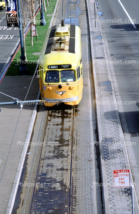 Los Angeles Railways, No 1052, F-Line, PCC, Muni, San Francisco, California