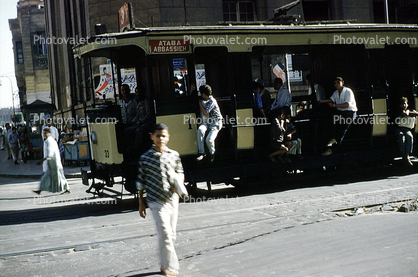 Ataba Abbassieh, Cairo, Electric Trolley, 1950s