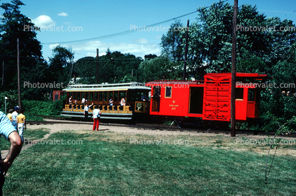 Line Car #25, Branford Electric Railway, Connecticut, Electric Trolley, 1983, 1980s