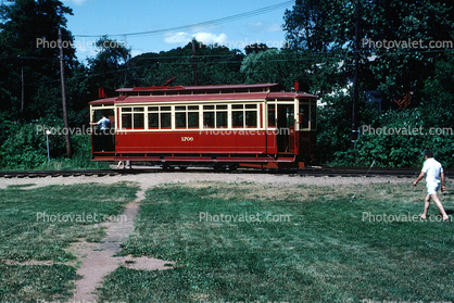 1706, Branford Electric Railway, Connecticut, Electric Trolley, 1983, 1980s