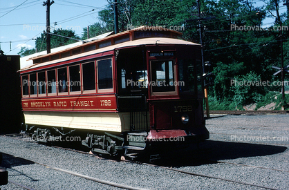 Brooklyn Rapid Transit #1792, Branford Electric Railway, Connecticut, Electric Trolley, 1983, 1980s