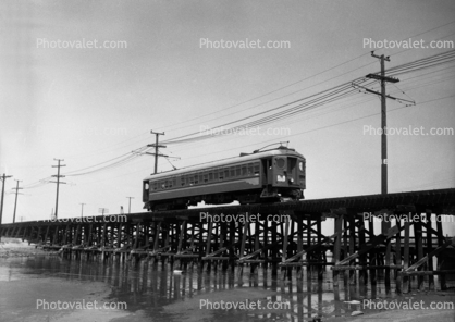 Pacific Electric Railway, Interurban, Blimp, San Pedro, 1950s