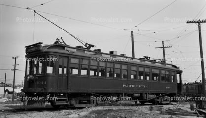 Pacific Electric Trolley PE 1044, Carhouse in Ocean Park, California, September 5 1948, 1940s