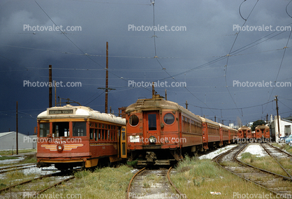 Interurban Blimp, Pacific Electric Trolley, 5115, 316, April 1958