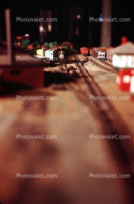 Model Train Layout, streets, houses, buildings