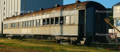 Passenger Railcar, San Francisco Railroad Museum, Hunters Point, Panorama