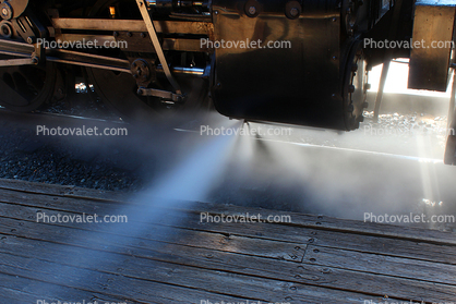 Granite Rock Co. Oil fired 0-6-0T, steam discharge