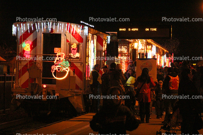 Caltrain Holiday Train, Burlingame Station, December 7 2013