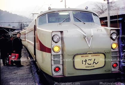 Kegon Express, on the way to Nikko, trainset, 1950s