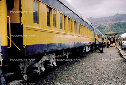 railcar, McKinley Park Station Hotel, Alaska Railroad, Denali National Park, 1950s