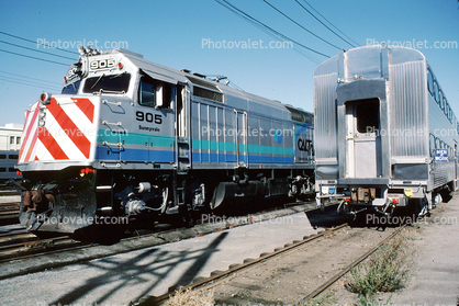 JPBX 905, EMD F40PH-2, Joint Powers Board (CalTrain), 4th Street Station