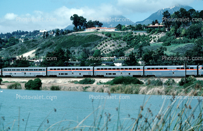 Passenger Railcar, the Coastliner, EMD F40PH, Santa Barbara