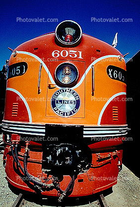 Southern Pacific, Diesel Electric Locomotive head-on, F-Unit