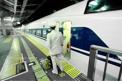 Engineer, Train Station, Depot, Terminal, Japanese Bullet Train, Tokyo