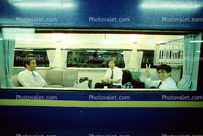 Passenger, Man, Dining Compartment, Train Station, Depot, Terminal, Japanese Bullet Train, Tokyo