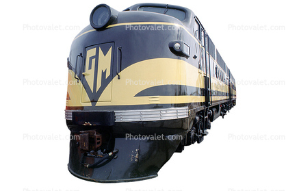 General Motors EMD FT 103, Diesel Locomotive Demonstrator, photo-object, cut-out, cutout