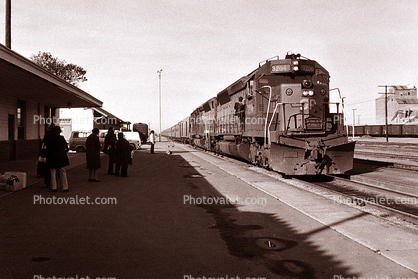 SP 3206, Southern Pacific Railroad, Train Station, Salinas, California, 1972